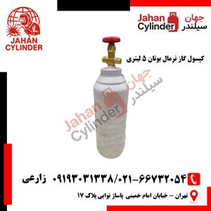 کپسول گاز نرمال بوتان 5 لیتری