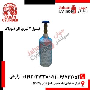 کپسول 2 لیتری گاز آمونیاک